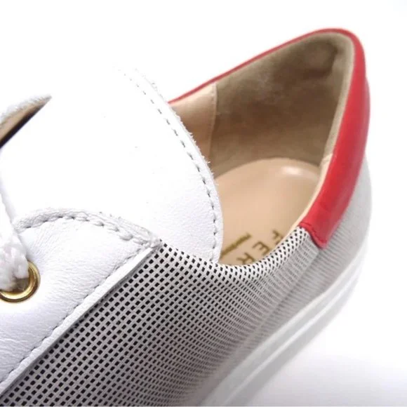 NWB Ferresi Vittoria Sneakers – Made in Italy, 11W – White, Red & Black - Picture 4 of 5